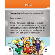 Marvel Heroclix Supernova Tactics Feat Card