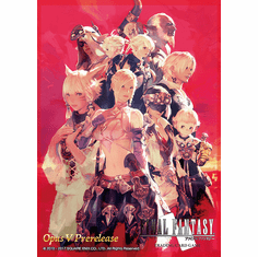 OPUS V Pre Release Promo Pack of Sleeves featuring the Scions of the Seventh Dawn from FINAL FANTASY XIV!