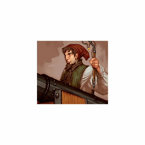 Pirates of the Crimson Coast Stinkpot Cannoneer Spanish Treasure