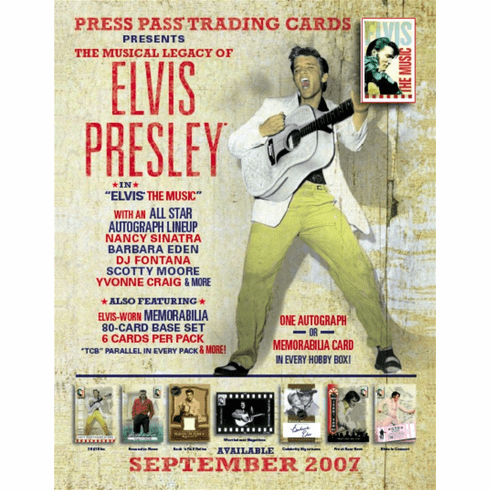 Press Pass Elvis Presley Trading Card Box
