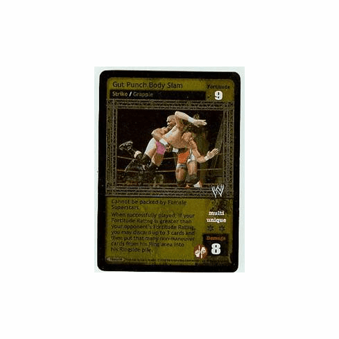 Raw Deal Gut Punch Body Slam FOIL Card