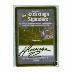 Raw Deal Hurricane Backstage Signature Autograph Card
