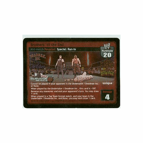 Raw Deal SS2 Brothers 'til the End Foil Card