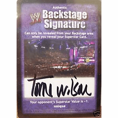 Raw Deal Torrie Wilson Backstage Signature Autograph