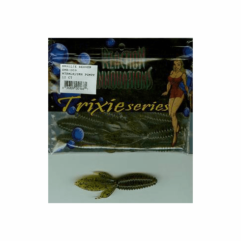 Reaction Innovations Smallie Beaver Watermelon / Green Pumpkin Laminate