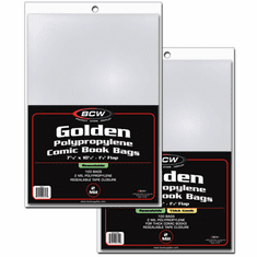 RESEALABLE GOLDEN COMIC BAG - 7 5/8 X 10 1/2
