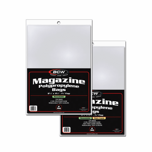 RESEALABLE MAGAZINE BAG - 8 3/4 X 11