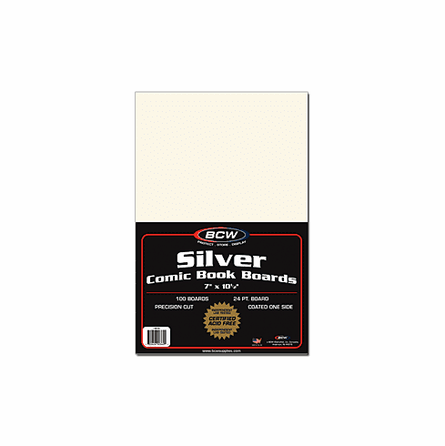 SILVER BACKING BOARD - 7 X 10 1/2