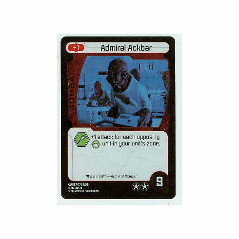Star Wars Pocketmodel Admiral Ackbar Alternate Foil Card