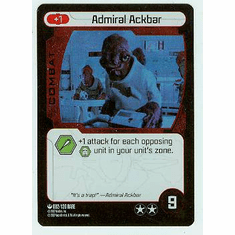 Star Wars Pocketmodel Admiral Ackbar Alternate Foil Card