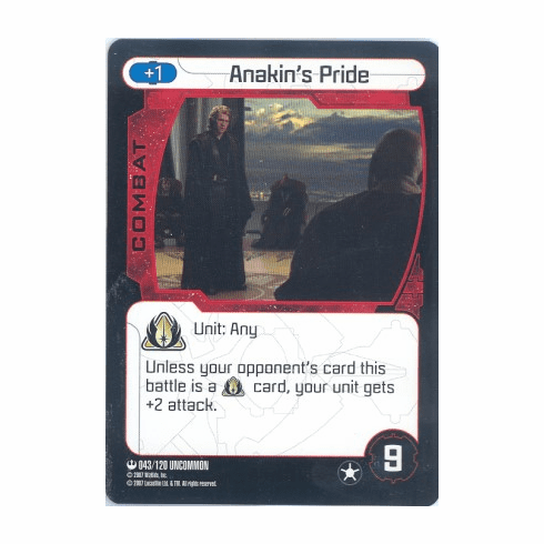 Star Wars Pocketmodel Anakin's Pride Card