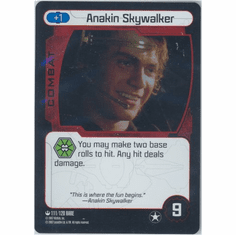Star Wars Pocketmodel Anakin Skywalker Foil Card