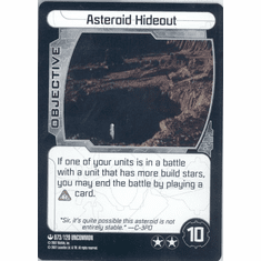 Star Wars Pocketmodel Asteroid Hideout Card