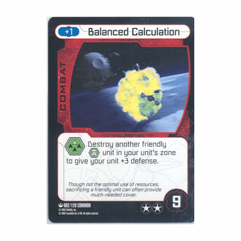 Star Wars Pocketmodel Balanced Calculation Card