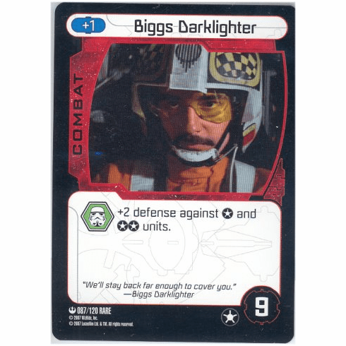 Star Wars Pocketmodel Biggs Darklighter Card