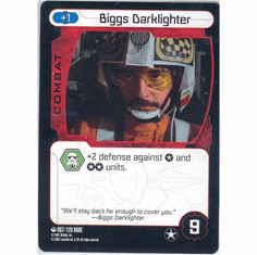 Star Wars Pocketmodel Biggs Darklighter Card