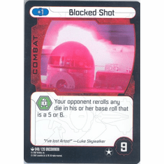 Star Wars Pocketmodel Blocked Shot Card