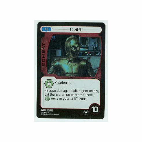 Star Wars Pocketmodel C-3PO Alternate Foil Card