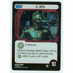 Star Wars Pocketmodel C-3PO Alternate Foil Card