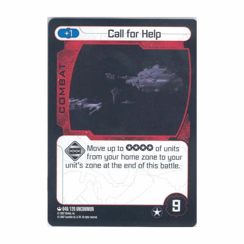 Star Wars Pocketmodel Call For Help Card