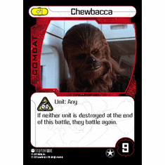 Star Wars Pocketmodel Chewbacca Foil Card