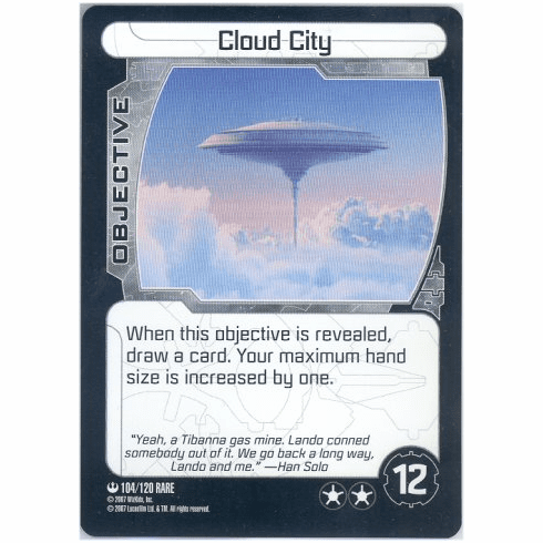 Star Wars Pocketmodel Cloud City Card