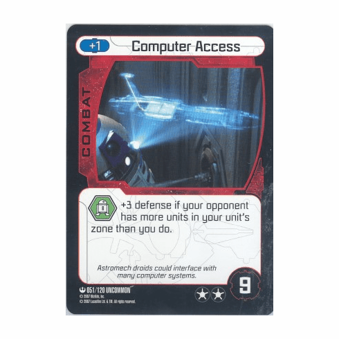 Star Wars Pocketmodel Computer Access Card