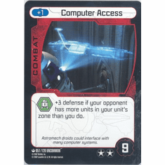 Star Wars Pocketmodel Computer Access Card