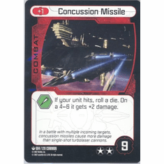 Star Wars Pocketmodel Concussion Missile Card