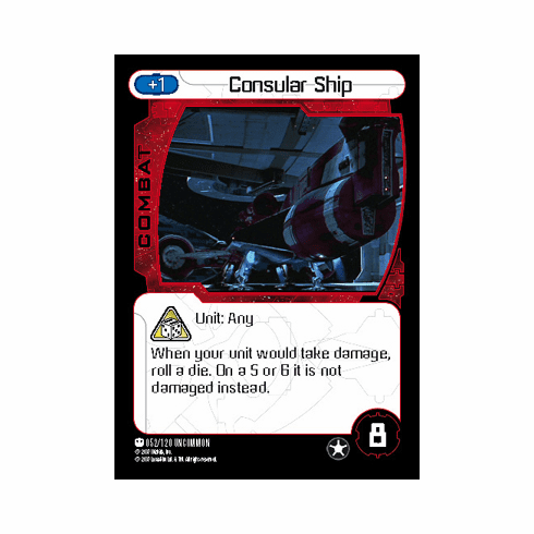 Star Wars Pocketmodel Consular Ship Card