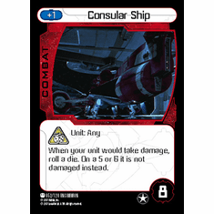 Star Wars Pocketmodel Consular Ship Card