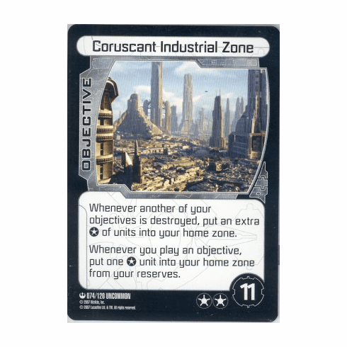 Star Wars Pocketmodel Coruscant Industrial Zone Card