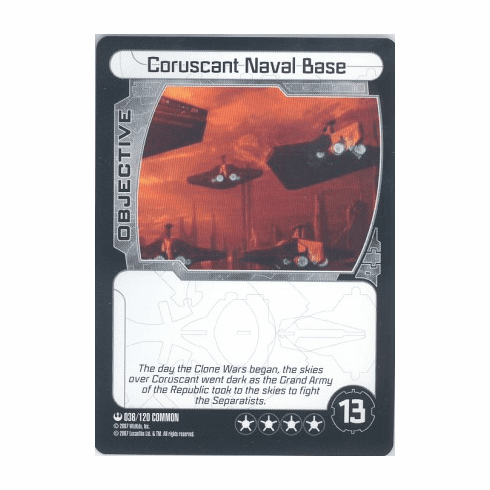 Star Wars Pocketmodel Coruscant Naval Base Card
