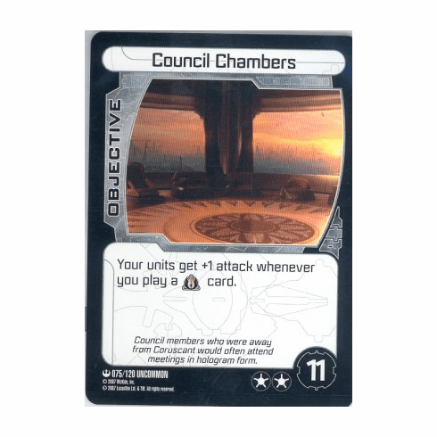 Star Wars Pocketmodel Council Chambers Card