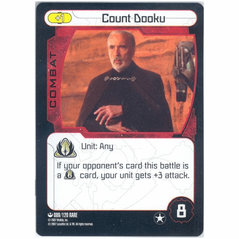 Star Wars Pocketmodel Count Dooku Card