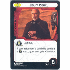 Star Wars Pocketmodel Count Dooku Card