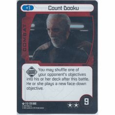 Star Wars Pocketmodel Count Dooku Foil Card