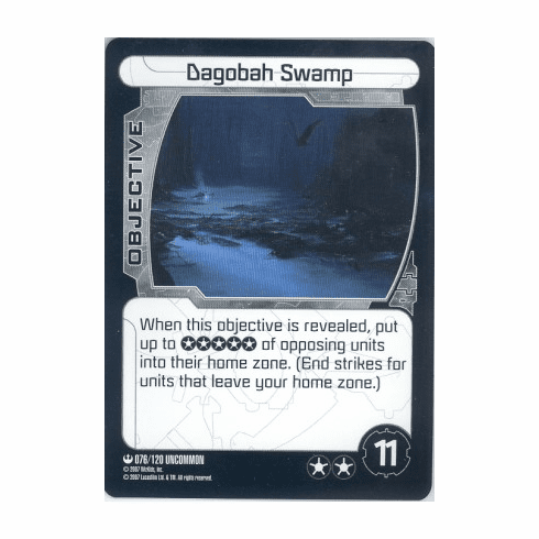 Star Wars Pocketmodel Dagobah Swamp Card