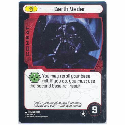 Star Wars Pocketmodel Darth Vader Card