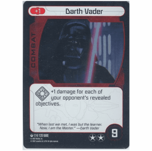 Star Wars Pocketmodel Darth Vader Foil Card
