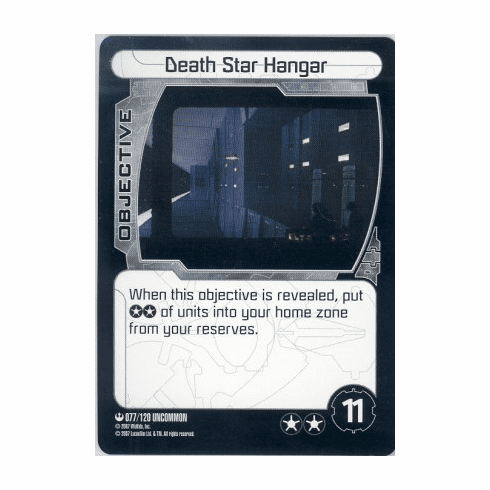 Star Wars Pocketmodel Death Star Hanger Card