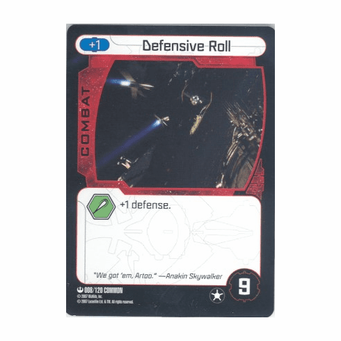 Star Wars Pocketmodel Defensive Roll Card