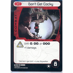 Star Wars Pocketmodel Don't Get Cocky Card