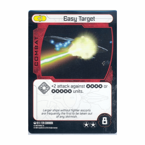 Star Wars Pocketmodel Easy Target Card