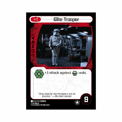 Star Wars Pocketmodel Elite Trooper Card