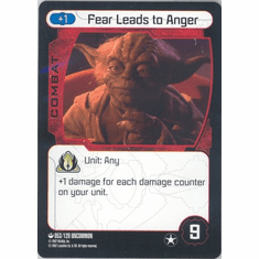 Star Wars Pocketmodel Fear Leads To Anger Card
