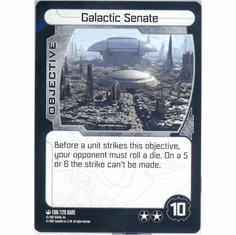 Star Wars Pocketmodel Galactic Senate Card