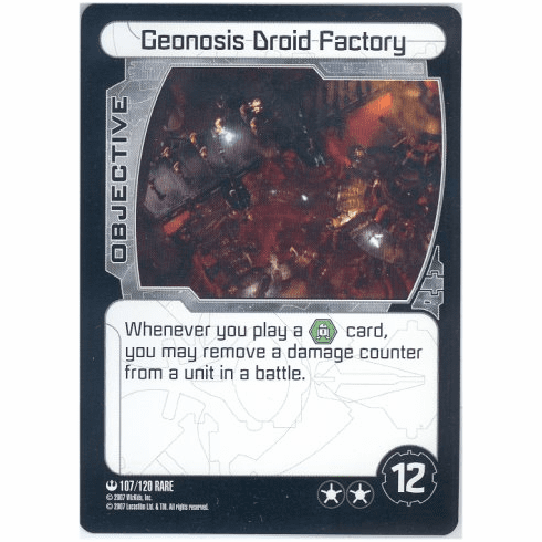 Star Wars Pocketmodel Geonosis Droid Factory Card
