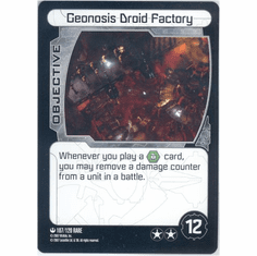 Star Wars Pocketmodel Geonosis Droid Factory Card