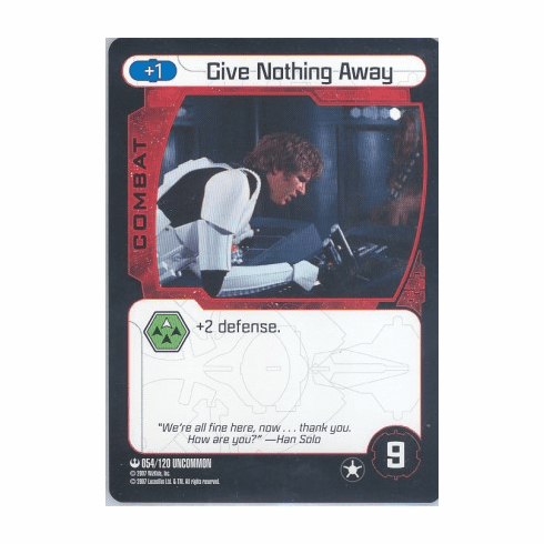 Star Wars Pocketmodel Give Nothing Away Card